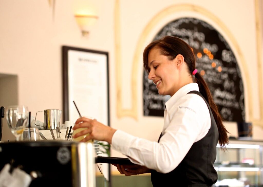 buffet attendants at event and banquet