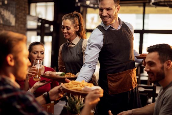 Buffet Attendants at Event